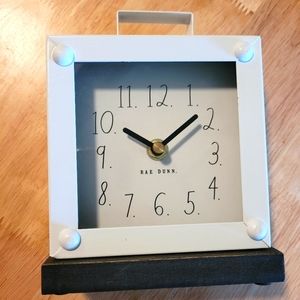 Rae Dunn White Desk Clock